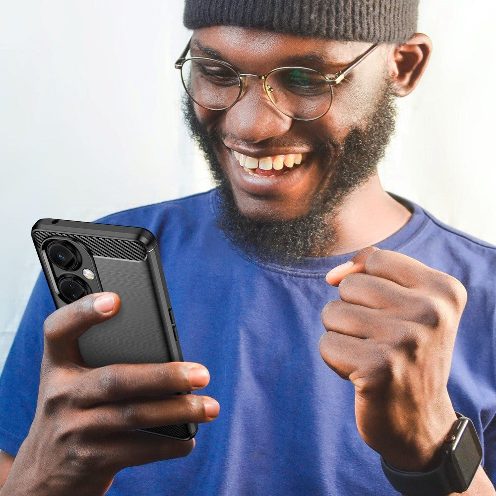OnePlus Nord CE 3 Lite (5G) Brushed Carbon Cover - Sort