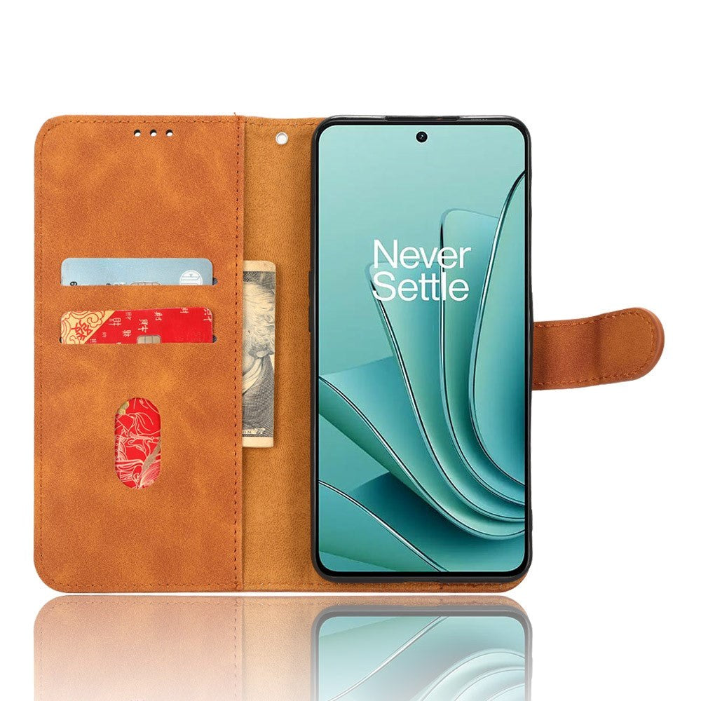 OnePlus Nord 3 (5G) Læder Cover m. Pung og Ståfunktion - Brun