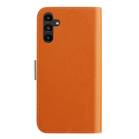 Samsung Galaxy A24 Litchi Læder Cover m. Ståfunktion - Orange