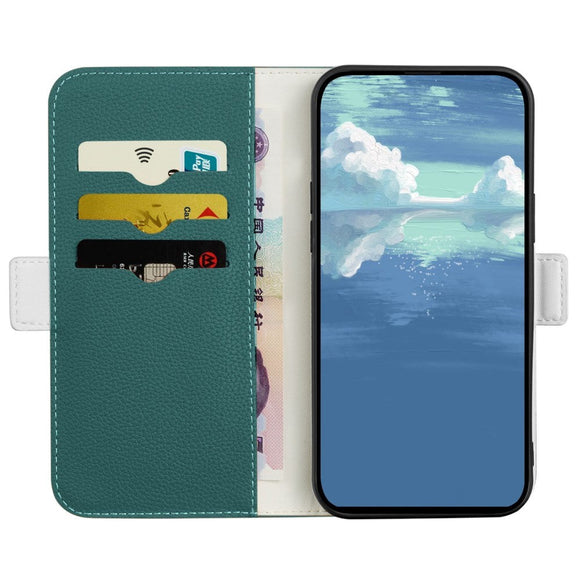 Samsung Galaxy A24 Litchi Læder Cover m. Ståfunktion - Grøn