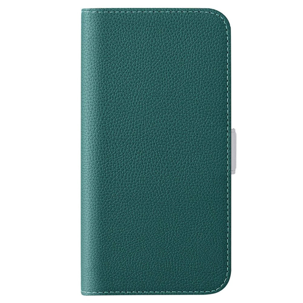 Samsung Galaxy A24 Litchi Læder Cover m. Ståfunktion - Grøn
