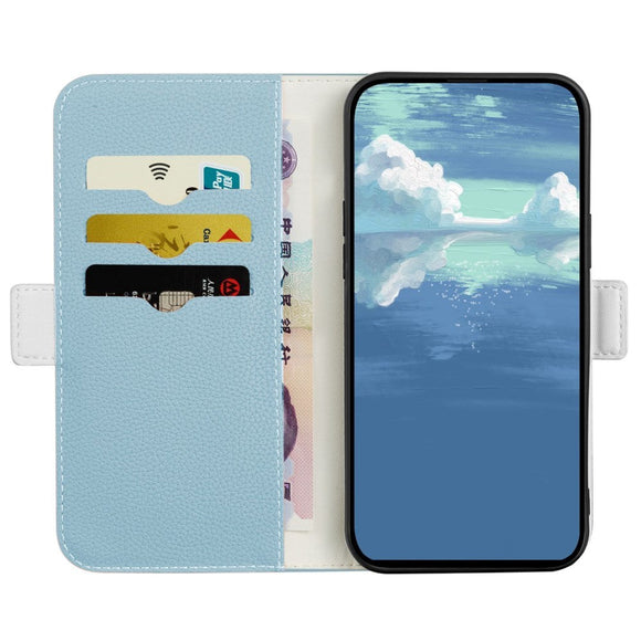 Samsung Galaxy A24 Litchi Læder Cover m. Ståfunktion - Blå