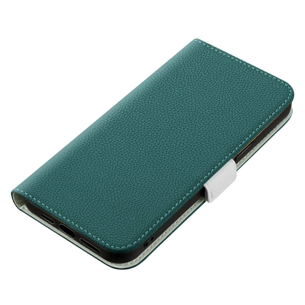 Samsung Galaxy A54 (5G) Litchi Læder Cover m. Ståfunktion - Grøn