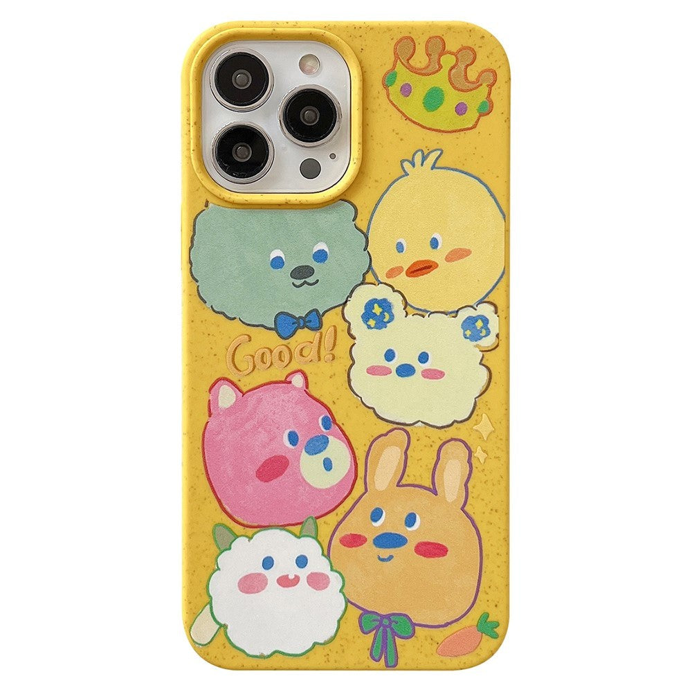iPhone 14 Pro Fleksibel Plastik Cover m. Motiv - Nuttede Dyr