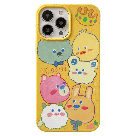 iPhone 14 Pro Fleksibel Plastik Cover m. Motiv - Nuttede Dyr