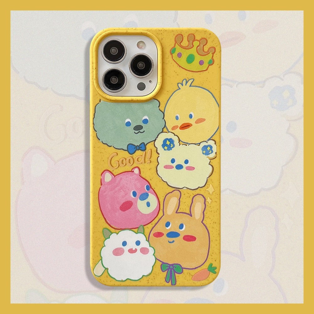 iPhone 14 Pro Fleksibel Plastik Cover m. Motiv - Nuttede Dyr