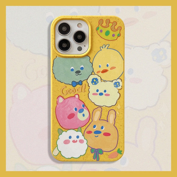 iPhone 14 Pro Fleksibel Plastik Cover m. Motiv - Nuttede Dyr