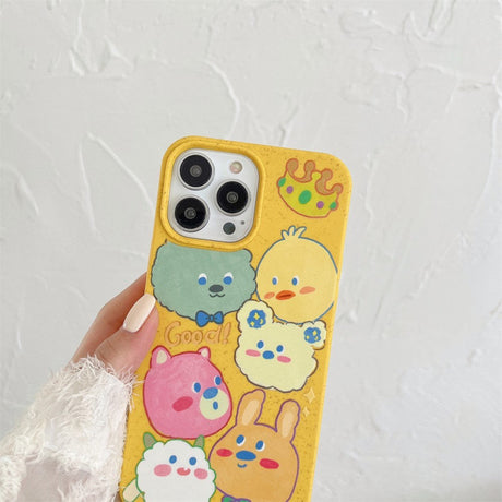 iPhone 14 Pro Fleksibel Plastik Cover m. Motiv - Nuttede Dyr