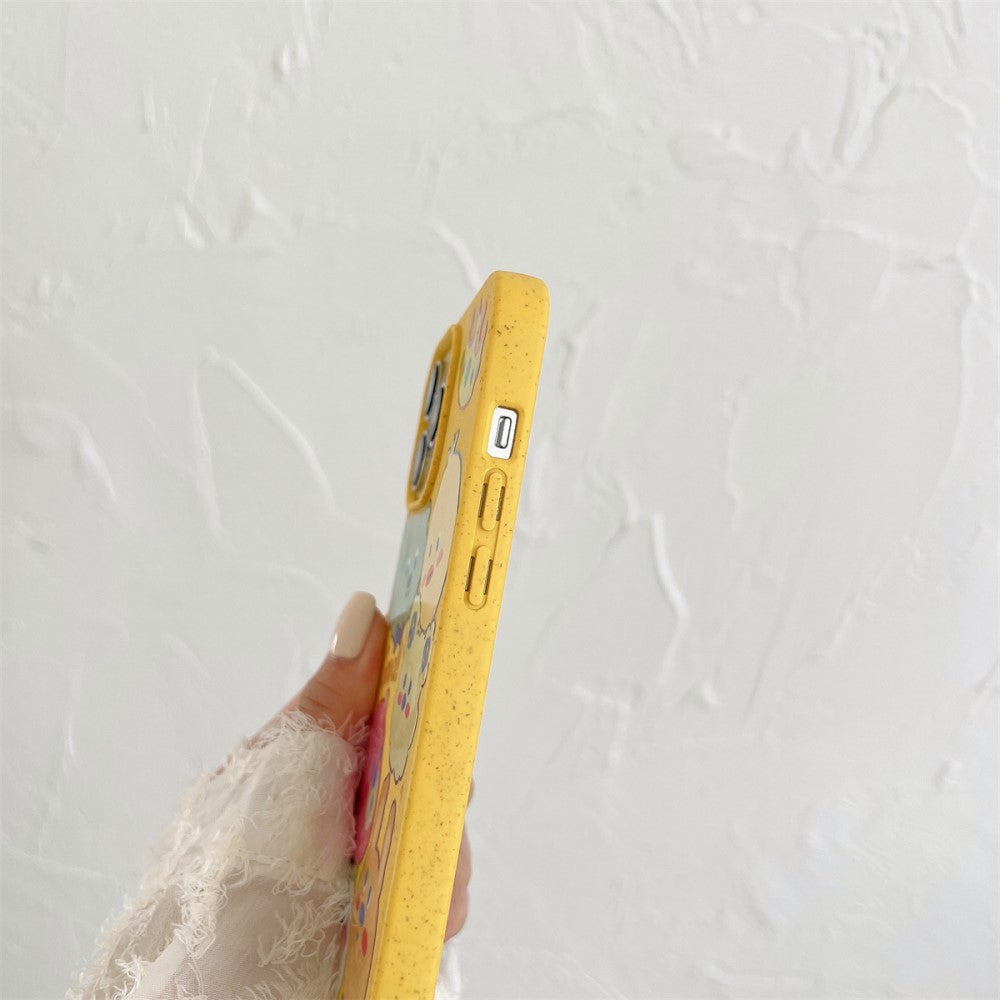 iPhone 14 Pro Fleksibel Plastik Cover m. Motiv - Nuttede Dyr
