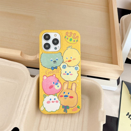 iPhone 14 Pro Fleksibel Plastik Cover m. Motiv - Nuttede Dyr