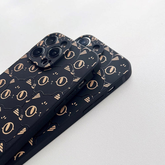 iPhone 14 Pro Fleksibelt TPU Plastik Cover med Print - Katte