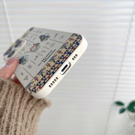 iPhone 14 Pro Fleksibelt TPU Plastik Cover med Print - Hieroglyffer