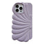 iPhone 14 Pro Plast Cover - Muslingeskal Design - Lilla