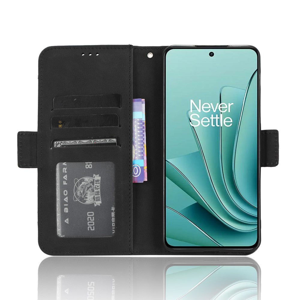 OnePlus Nord 3 (5G) Blank Læder Cover m. Stor Pung - Sort