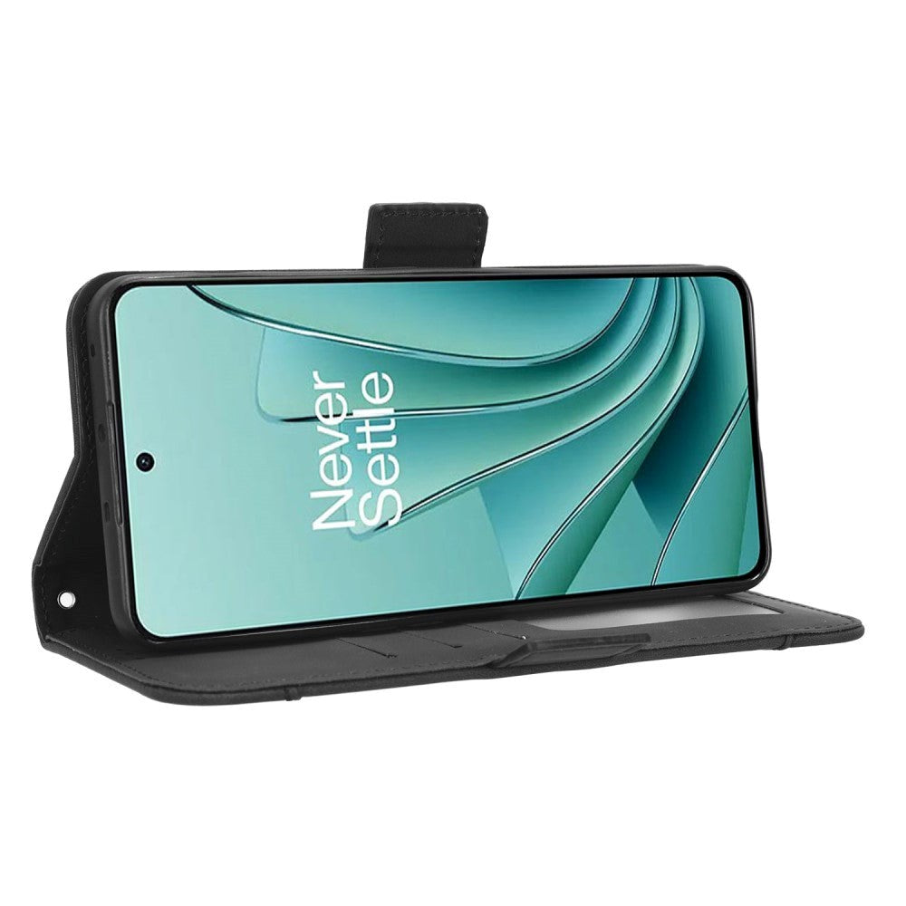 OnePlus Nord 3 (5G) Blank Læder Cover m. Stor Pung - Sort