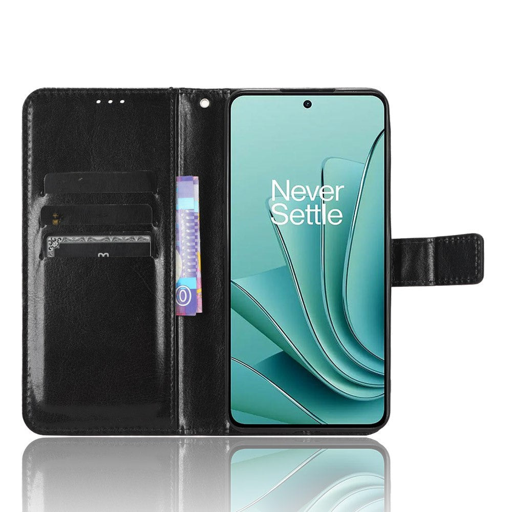 OnePlus Nord 3 (5G) Læder Cover m. Pung og Strop - Sort