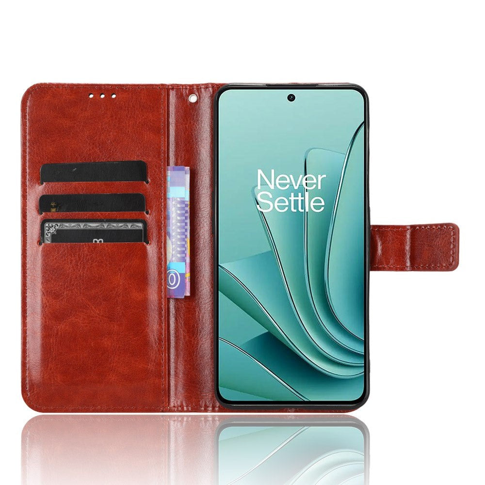 OnePlus Nord 3 (5G) Læder Cover m. Pung og Strop - Brun