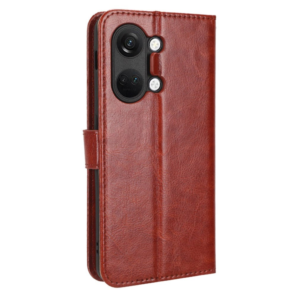 OnePlus Nord 3 (5G) Læder Cover m. Pung og Strop - Brun