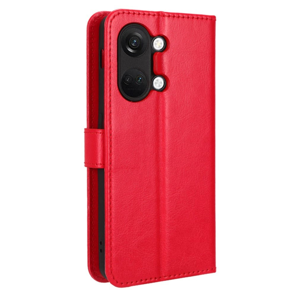 OnePlus Nord 3 (5G) Læder Cover m. Pung og Strop - Rød