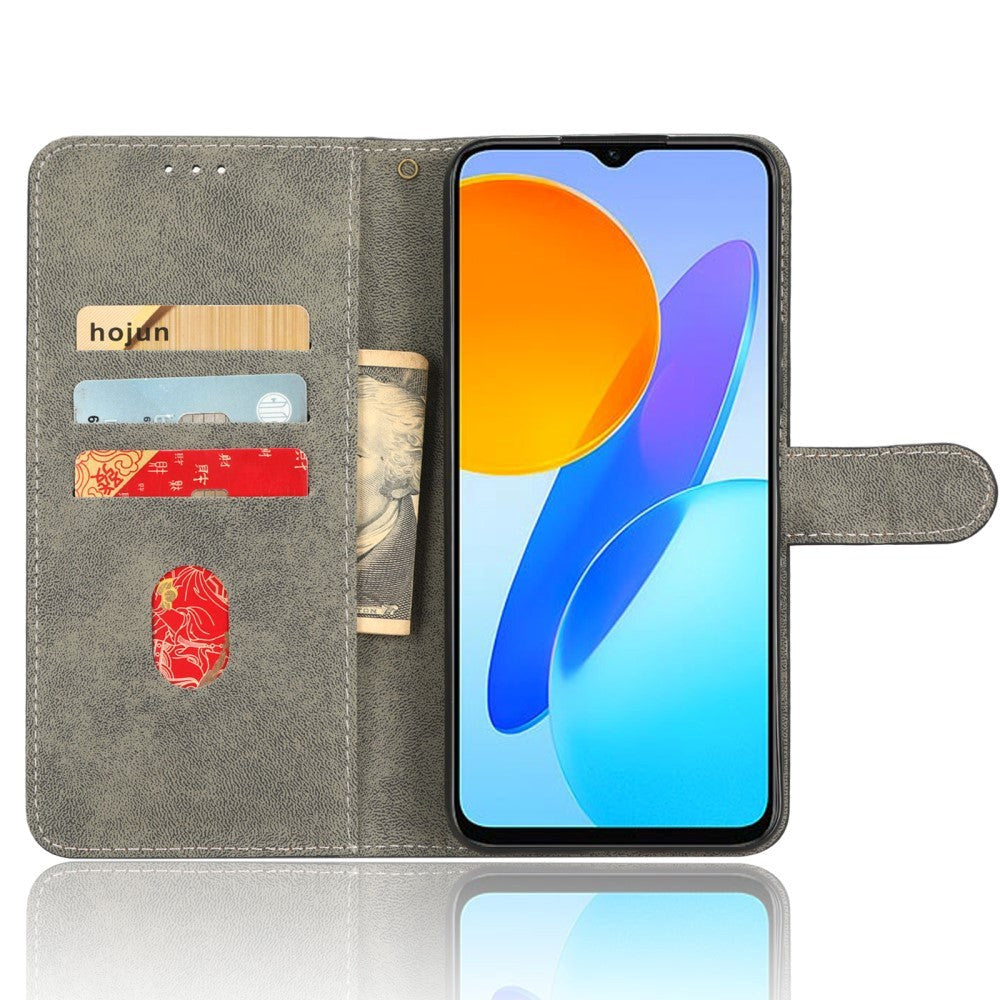 Honor 70 Lite Læder Cover m. Pung & Strop - Blå