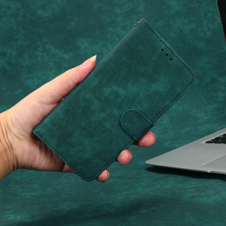 Honor 70 Lite Læder Cover m. Pung & Strop - Grøn