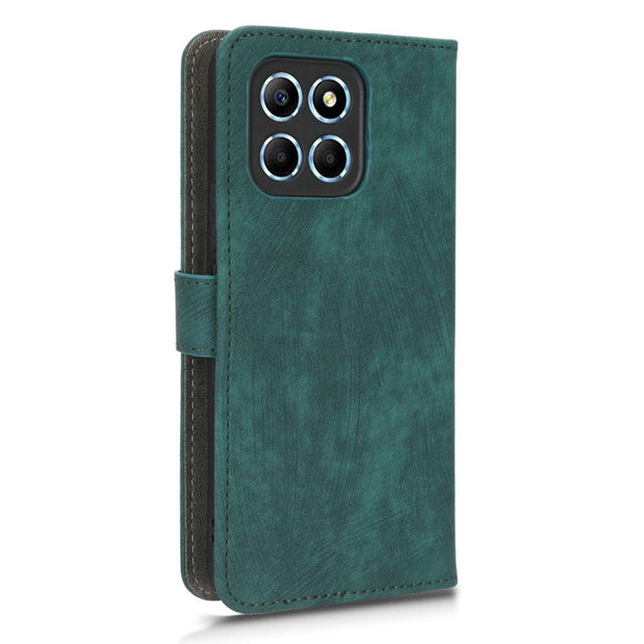 Honor 70 Lite Læder Cover m. Pung & Strop - Grøn