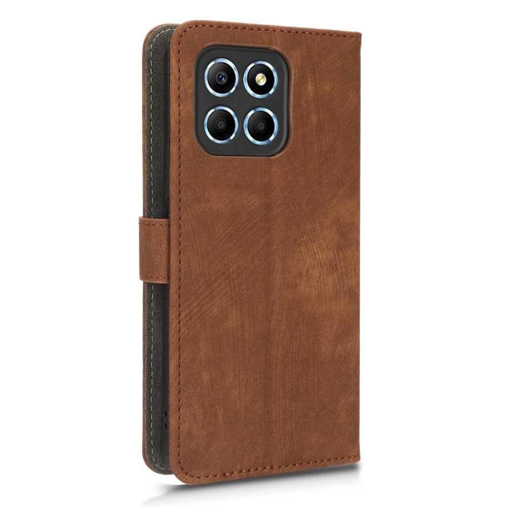 Honor 70 Lite Læder Cover m. Pung & Strop - Brun