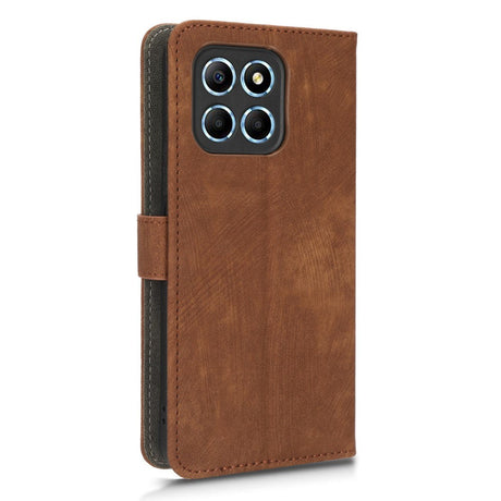 Honor 70 Lite Læder Cover m. Pung & Strop - Brun