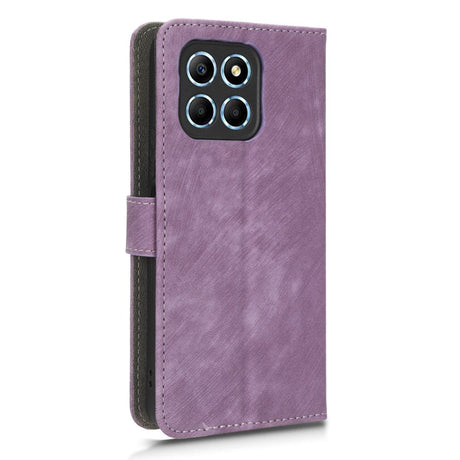 Honor 70 Lite Læder Cover m. Pung & Strop - Lilla