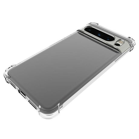 Google Pixel 8 Pro Fleksibelt Plastik Cover m. Forstærkede Hjørner - Gennemsigtig