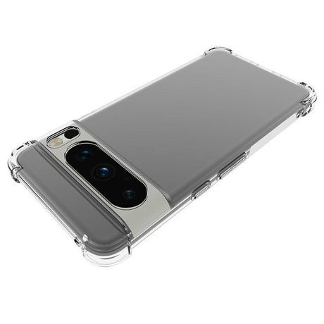Google Pixel 8 Pro Fleksibelt Plastik Cover m. Forstærkede Hjørner - Gennemsigtig