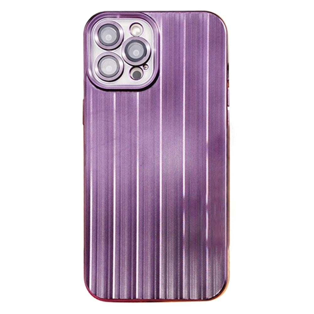 iPhone 12 Pro Fleksibel Plastik Cover m. Kamera Beskyttelse - Lilla