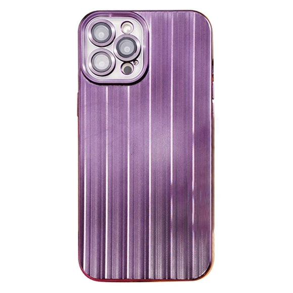 iPhone 12 Pro Fleksibel Plastik Cover m. Kamera Beskyttelse - Lilla