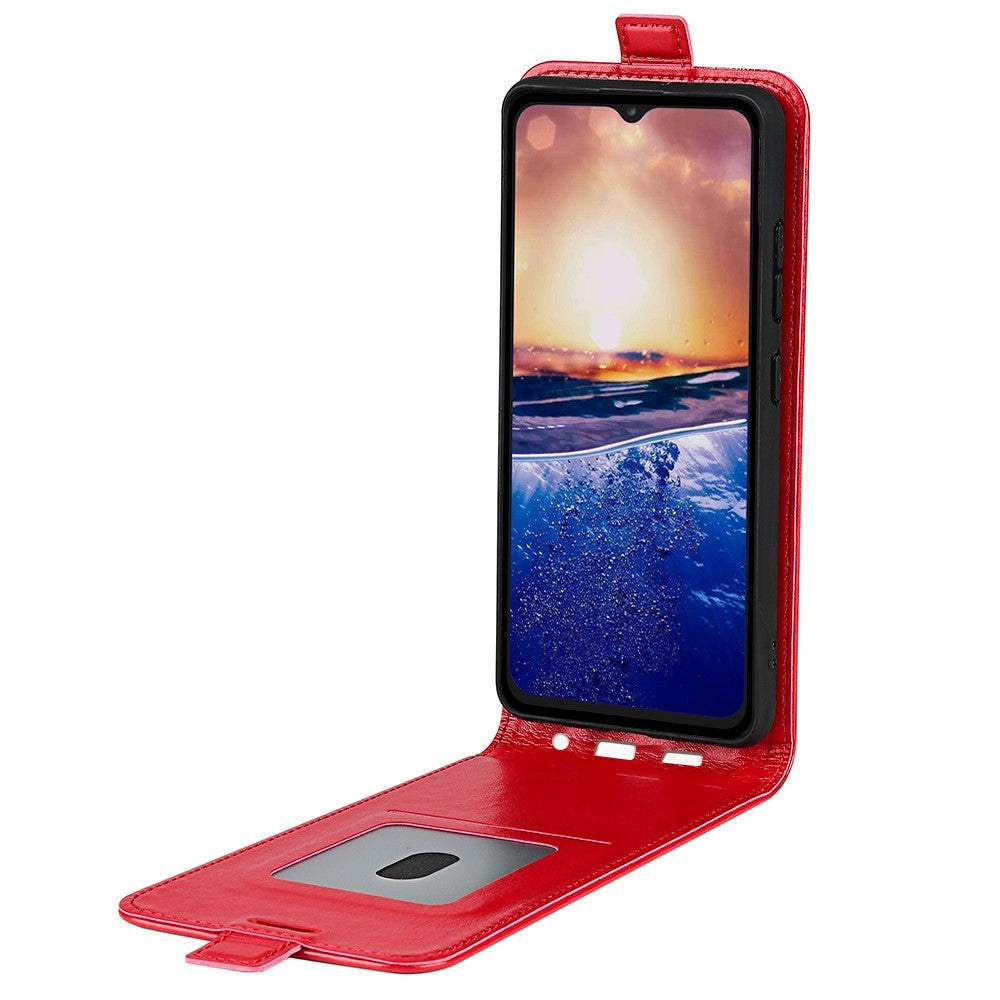 TCL 40R 5G Vertikalt Læder Cover m. Kortholder - Rød