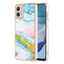 Motorola Moto G53 / G23 / G13 Hybrid Plastik Cover - Blå Marmor