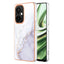 OnePlus Nord CE 3 Lite (5G) Hybrid Plastik Cover - Hvid / Lilla Marmor