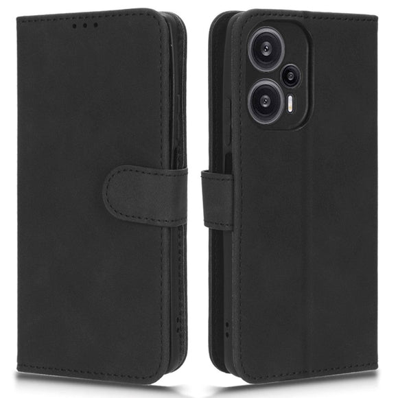 Xiaomi Poco F5 Læder Cover m. Pung og Ståfunktion - Sort