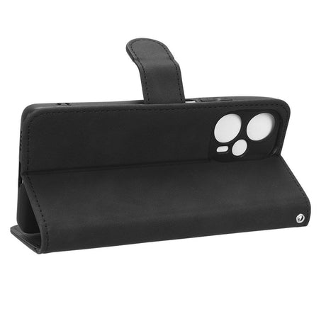 Xiaomi Poco F5 Læder Cover m. Pung og Ståfunktion - Sort
