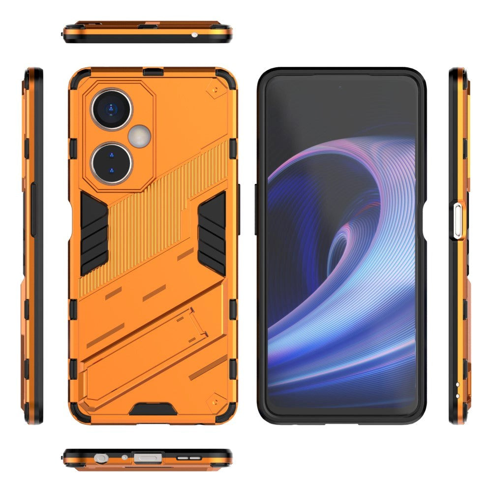 OnePlus Nord CE 3 Lite Hybrid Håndværker Cover m. Kickstand - Orange