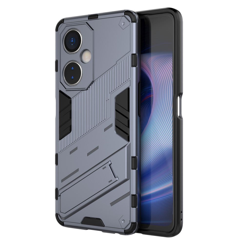 OnePlus Nord CE 3 Lite Hybrid Håndværker Cover m. Kickstand - Grå