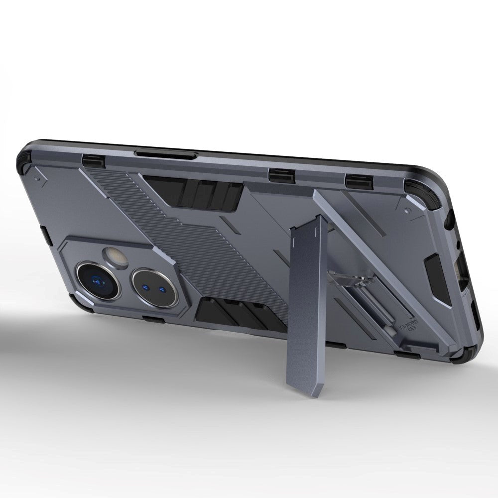 OnePlus Nord CE 3 Lite Hybrid Håndværker Cover m. Kickstand - Grå