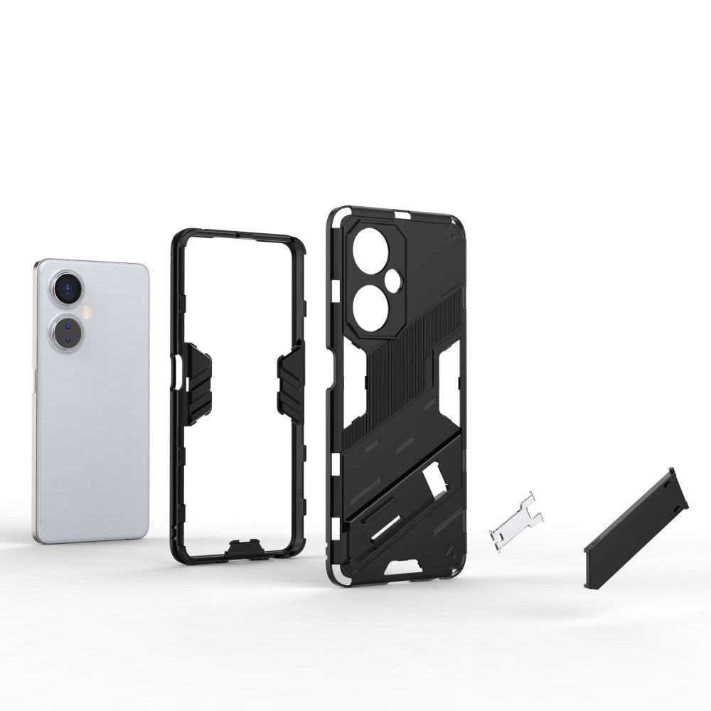 OnePlus Nord CE 3 Lite Hybrid Håndværker Cover m. Kickstand - Grå