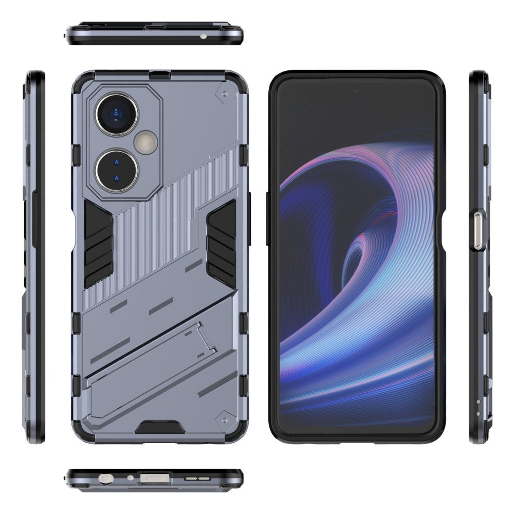 OnePlus Nord CE 3 Lite Hybrid Håndværker Cover m. Kickstand - Grå