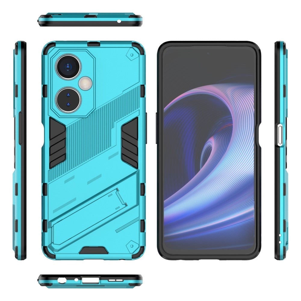 OnePlus Nord CE 3 Lite Hybrid Håndværker Cover m. Kickstand - Blå