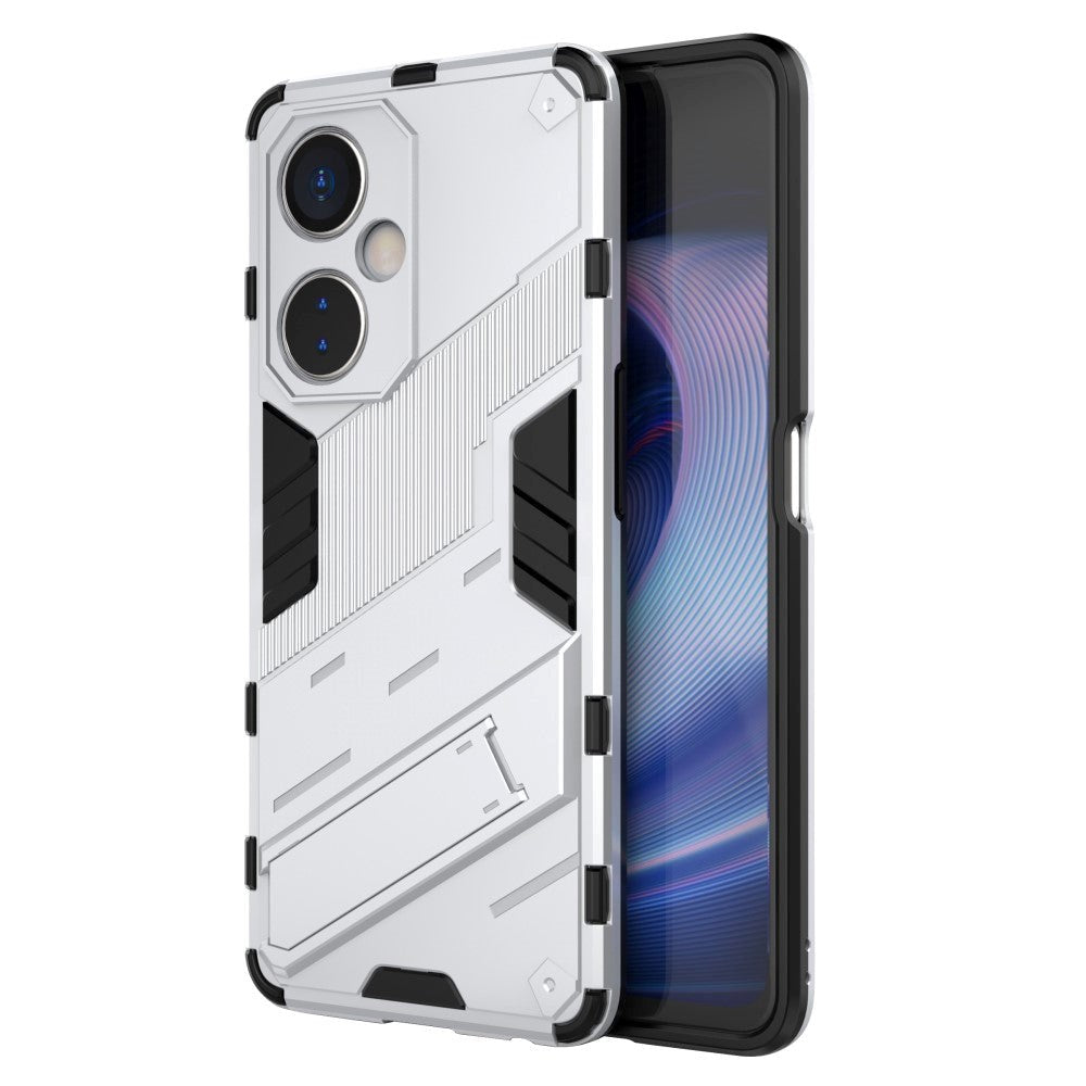OnePlus Nord CE 3 Lite Hybrid Håndværker Cover m. Kickstand - Hvid