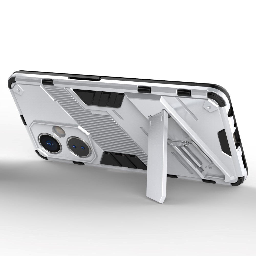OnePlus Nord CE 3 Lite Hybrid Håndværker Cover m. Kickstand - Hvid