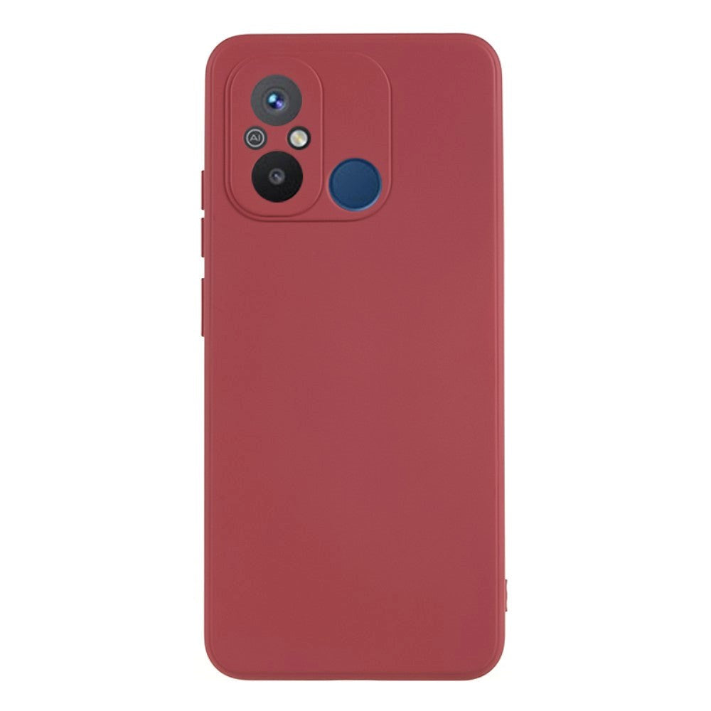 Xiaomi Redmi 12C Fleksibelt Plastik Cover - Rustrød