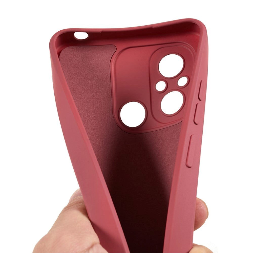 Xiaomi Redmi 12C Fleksibelt Plastik Cover - Rustrød