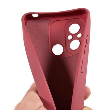 Xiaomi Redmi 12C Fleksibelt Plastik Cover - Rustrød