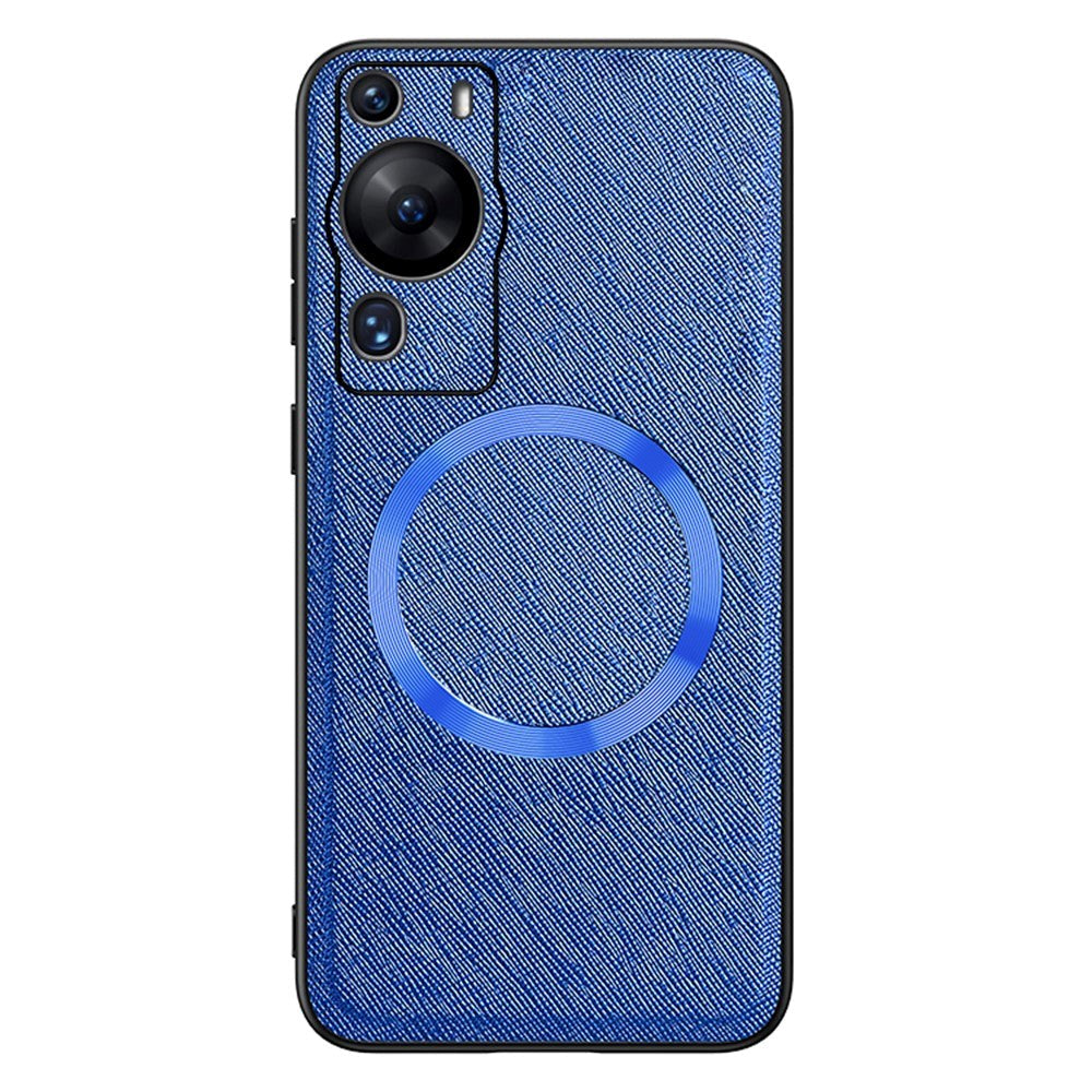 Huawei P60 Pro Plastik Cover m. Ru Tekstur - MagSafe Kompatibel - Blå